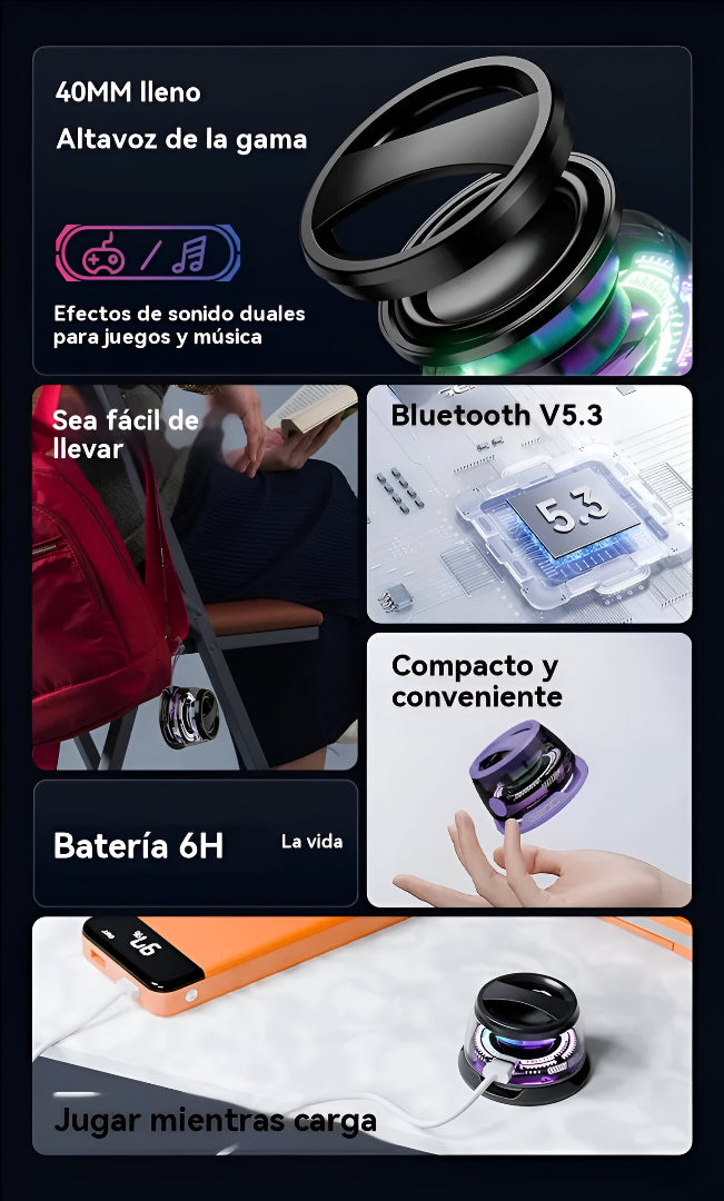 G200 Altavoz Bluetooth Portátil Magnético Mini Altavoz