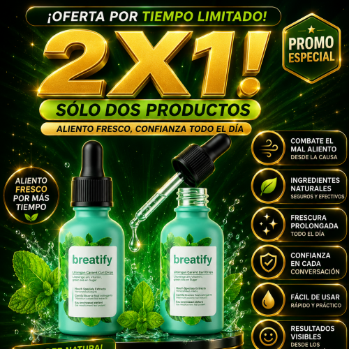 BREATIFY 2 X 1 - MAL ALIENTO ORIGINAL U.S.A